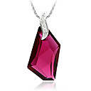 Shining Crystal And 925 Sterling Silver With Platinum Plated Pendant