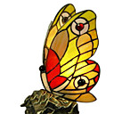 Tiffany Style Table Light with Butterfly Shaped Shade