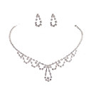 Gorgeous CZ Cubic Zirconia Wedding Bridal Jewelry Set(Including Necklace,Earing)(0986-S010)