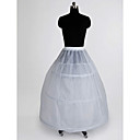 Nylon 2 Tier bodenlangen A-Linie Kleid voller Stil Slip / Hochzeit Unterröcke