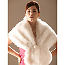 Sleeveless Faux Fur Bridal Wedding Jacket/ Wrap