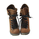Suede Upper High Heels Short Boot Lace Up Fashion Shoe (1131-A312-1)