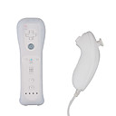 Remote and Nunchuk Controller + Case for Wii (White)