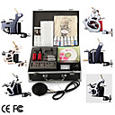 Tattoo Kit Pro 6 Guns Power Tip Needles Skin Ink Supply