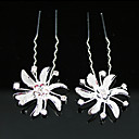 Rhinestones Bridal Pins/ Flowers,2 Pieces Per Lot