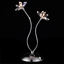 HALESOWEN - Luminária de Mesa Floral Cristal com 2 Lâmpadas