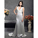 STEPHANY - Kleid für Hochzeitkleid aus Elastisch gewebte Seide