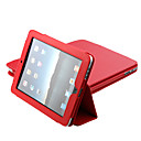 PU Leder Schutzhülle mit Ständer für Apple iPad (Rot)