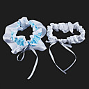 Lovely 2-Piece Satin With Ribbons Wedding Garters