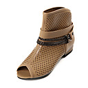 similpelle superiore bassi stivaletti tacco con fibbia colori casuali shoes.more / luna di miele a disposizione