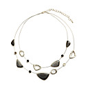 Multi Material Alloy Nested Collar Short Necklace / Women's Necklace (FF-Z-CC1308002)