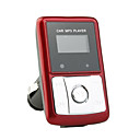 1,0 "LCD-Auto MP3-Player FM-Transmitter mit IR-Fernbedienung - Rot (SD / USB)