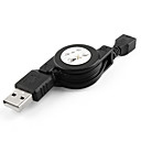 cable USB retráctil de un mini USB de 5 pines