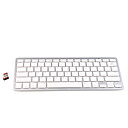 Slimline Ultra-Thin Wireless Keyboard (Silver/White)