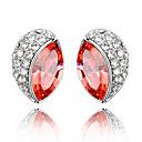 Fashion Crystal Cardamun-shape Earrings