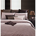Concise Yarn-dyed Jacquard Satin 3-piece Queen Duvet Cover Set