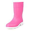 Rubber Upper Low Heel Kids Mid-calf Rain Boots Outdoor Shoes
