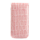Protective Snakeskin PU Leather Case for iPhone 4 (Pink)