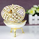 Pearl Flower Design Musical Jewelry Box