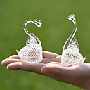 cigni di cristallo ricordo (set di 2)