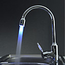 moderne keuken messing kraan met kleur veranderende led licht