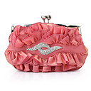 Gorgeous Satin Shell With Austrian Rhinestones Evening Handbags/ Clutches