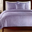 Veena 3pc bedspread set (purple)