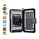 dual touch sim telefone celular de tela com teclado qwert caso + (quadband)