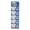  CR2032 3V piles haute capacité au lithium piles bouton (5-pack)