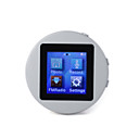 Mini Round -1.5 Inch Touchsreen MP4 Player (4GB, Silver/Grey)