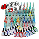 55 Bottles of Tattoo Ink / 15*15mL and 40*5mL
