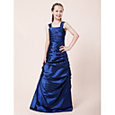 A-line Princess Straps Floor-length Taffeta Junior Bridesmaid Dress