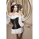 Leatherette Strapless Front Busk Closure Corsets Special Occasion Shapewear