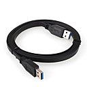 Super Speed USB 3.0 Flat Extension Cable/ A Male To A Male/ 1.8M