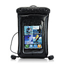 2-in-1 étui en cuir imperméable à l'eau avec des écouteurs pour iPhone, iPod, téléphone Android, téléphones mobiles et MP4 / 3 joueurs
