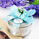 Round Favor Tin With Spring Blossoms (Set of 6)
