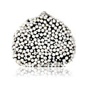 raso splendida conchiglia con strass austriaca borsette da sera più colori disponibili