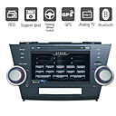 8 Inch Car DVD Player For Toyota Highlander (2008-2010) with GPS TV