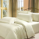 Egyptian Cotton 1600 Tread Count 4-piece Queen-size Duvet Cover Set (White)