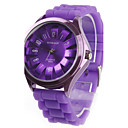 Unisex Chrysanthemum Style Quartz Wrist Watch (Purple)
