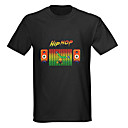 som e música ativado espectro vu metros visualizador el t-shirt (4 * aaa)
