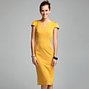 ts vintage style verhoogde schouder schede jurk (6 kleuren)