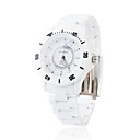 Japanese Style Quartz Movement Plastic Band Wrist Watch (White)