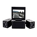 HD 2560x1920 2.0 Inch Car DVR with 2 Cameras Night Vision Motion Detection 180°Swiveling Lens