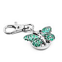 mooie vlinder pc quartz sleutelhanger horloge (groen)