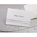 simples shinning strass casamento convite dobrado (conjunto de 50)