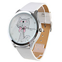 Women's and Girl's Watch Watchband White Dial Plate (White)
