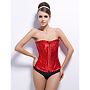 cetim frente corset fechamento busto com lantejoulas
