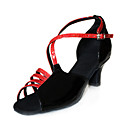 similicuir supérieure rouge et noir chaussures de bal de danse latine chaussures pratiques latine plusieurs couleurs