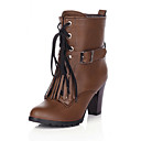 Leatherette Upper Buckle Ankle Boots Chunky Heel Party/ Evening Shoes More Colors Available